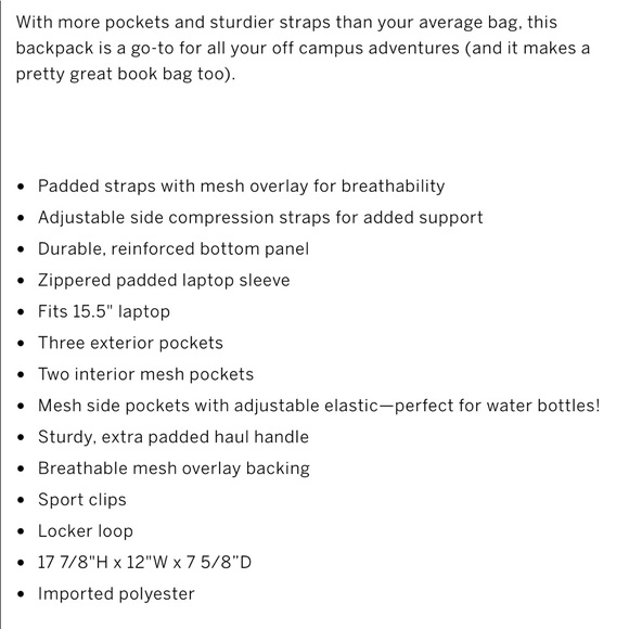 Victoria Secret Pink School Backpack - Picture 5 of 5